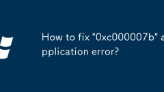 How to fix '0xc000007b' application error?