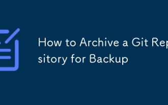 So archivieren Sie ein Git -Repository für die Sicherung