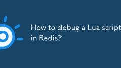 How to debug a Lua script in Redis?
