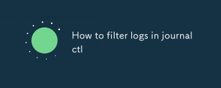 How to filter logs in journalctl