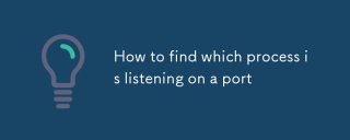 How to find which process is listening on a port