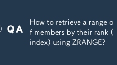 Zrangeを使用してランク(インデックス)によってさまざまなメンバーを取得する方法は?