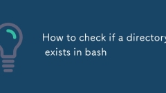 如何检查目录是否存在于bash中