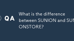 What is the difference between SUNION and SUNIONSTORE?