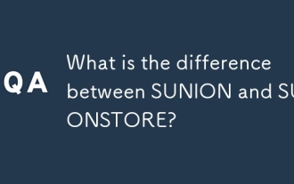 What is the difference between SUNION and SUNIONSTORE?