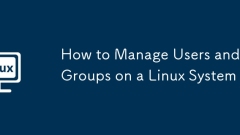 How to Manage Users and Groups on a Linux System