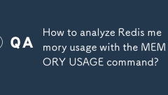 How to analyze Redis memory usage with the MEMORY USAGE command?