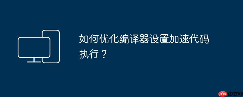 如何优化编译器设置加速代码执行？