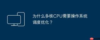 为什么多核CPU需要操作系统调度优化？