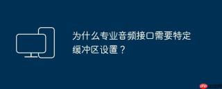 为什么专业音频接口需要特定缓冲区设置？