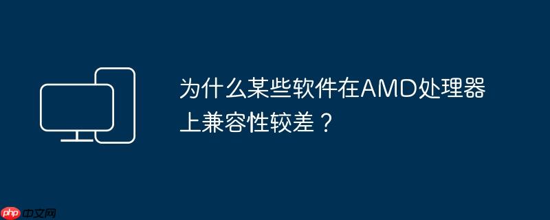 为什么某些软件在amd处理器上兼容性较差？