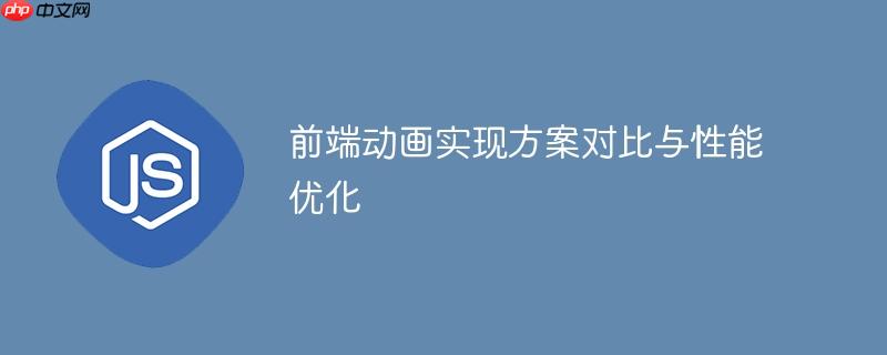 前端动画实现方案对比与性能优化