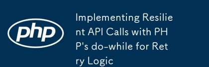 使用PHP的DO-do-nile進行重試邏輯實現彈性API調用