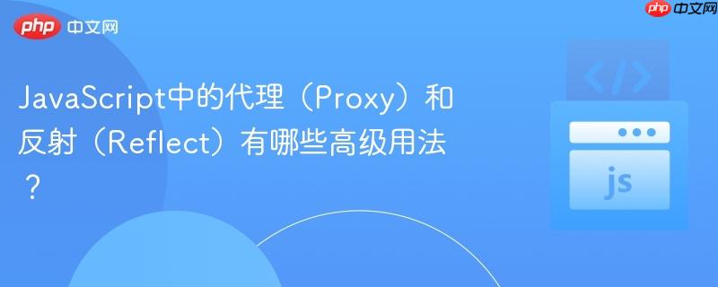 javascript中的代理(proxy)和反射(reflect)有哪些高级用法?