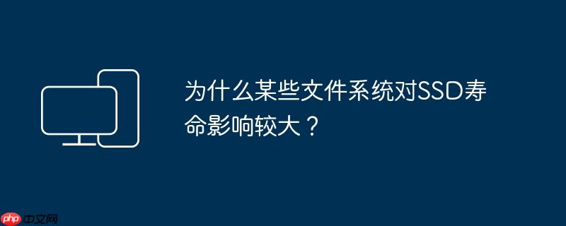 为什么某些文件系统对ssd寿命影响较大?