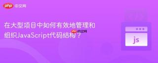 在大型项目中如何有效地管理和组织JavaScript代码结构？