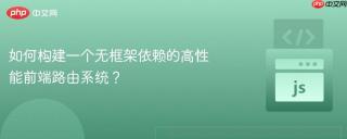 如何构建一个无框架依赖的高性能前端路由系统？