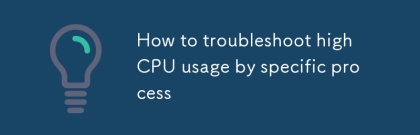 如何通過特定過程對高CPU使用進行故障排除
