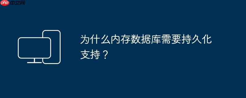 为什么内存数据库需要持久化支持？
