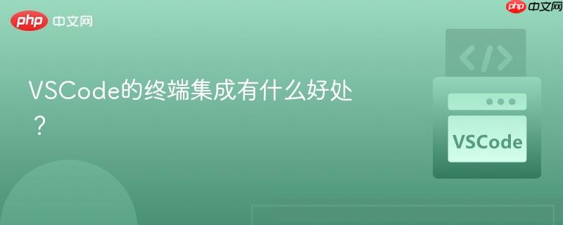vscode的终端集成有什么好处?