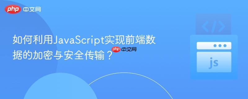 如何利用JavaScript实现前端数据的加密与安全传输？