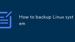 如何备份Linux系统