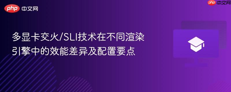 多显卡交火/SLI技术在不同渲染引擎中的效能差异及配置要点