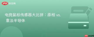 电竞鼠标传感器大比拼：原相 vs. 意法半导体
