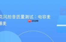 桌面麦克风拾音质量测试:电容麦 vs. 动圈麦