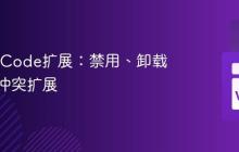 管理VSCode扩展:禁用、卸载与排查冲突扩展