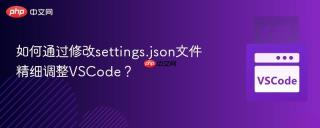 如何通过修改settings.json文件精细调整VSCode？