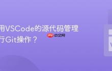 如何使用VSCode的源代码管理面板进行Git操作？
