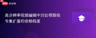 高分辨率视频编辑中对处理器指令集扩展的依赖程度