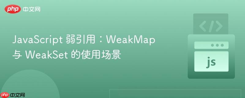 javascript 弱引用:weakmap 与 weakset 的使用场景