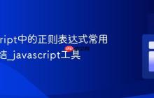 JavaScript中的正则表达式常用技巧总结_javascript工具