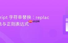 JavaScript 字符串替换：replace() 方法与正则表达式