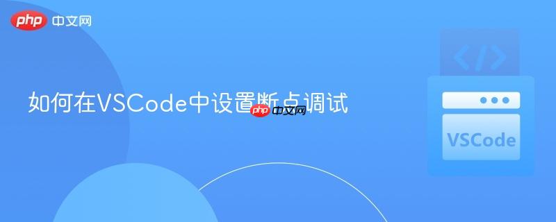 如何在VSCode中设置断点调试 如何在VSCode中设置断点调试