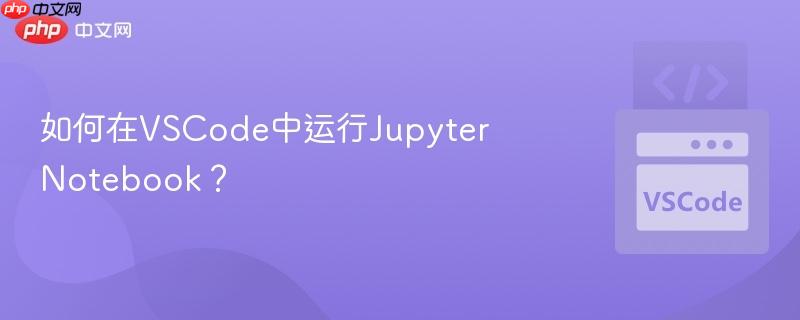 如何在vscode中运行jupyter notebook?