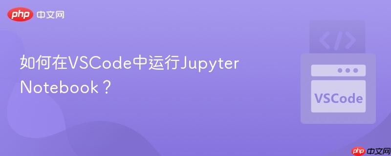 如何在VSCode中运行Jupyter Notebook？