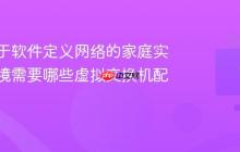 构建基于软件定义网络的家庭实验室环境需要哪些虚拟交换机配置？