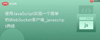 使用JavaScript实现一个简单的WebSocket客户端_javascript网络
