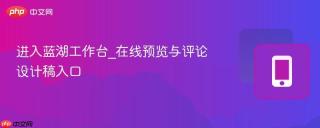 进入蓝湖工作台_在线预览与评论设计稿入口