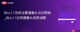 Win11怎样设置摄像头访问限制_Win11应用摄像头权限调整