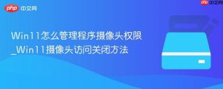 Win11怎么管理程序摄像头权限_Win11摄像头访问关闭方法