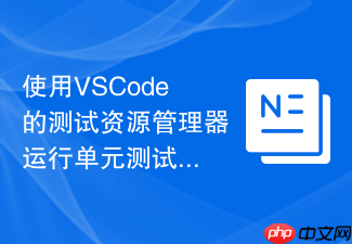 使用VSCode的测试资源管理器运行单元测试