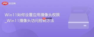 Win11如何设置应用摄像头权限_Win11摄像头访问控制方法