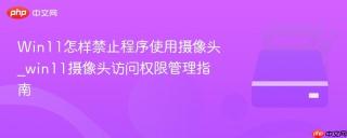 Win11怎样禁止程序使用摄像头_win11摄像头访问权限管理指南