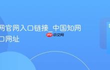 中国知网官网入口链接_中国知网官网入口网址