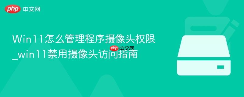 win11怎么管理程序摄像头权限_win11禁用摄像头访问指南