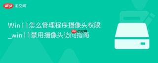 Win11怎么管理程序摄像头权限_win11禁用摄像头访问指南